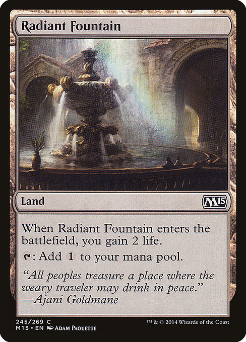 Radiant Fountain - Magic 2015 Common Card