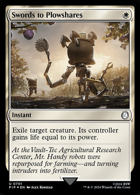 Swords to Plowshares - Fallout Uncommon Card