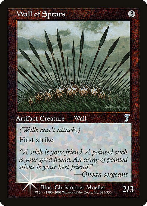 Wall of Spears - Seventh Edition Uncommon Card