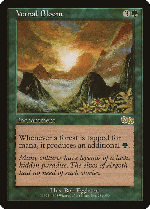 Vernal Bloom - Urza's Saga Rare Card