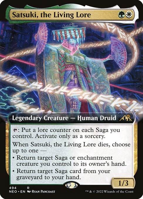 Satsuki, the Living Lore - Kamigawa: Neon Dynasty Rare Card