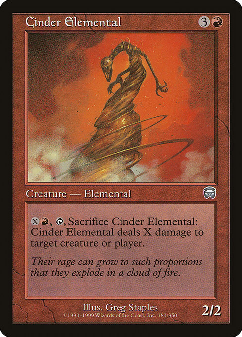 Cinder Elemental - Mercadian Masques Uncommon Card