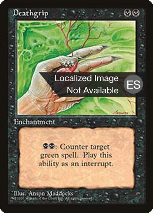 Deathgrip - Fourth Edition Foreign Black Border Uncommon Card