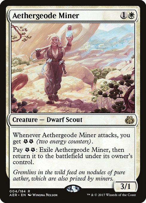 Aethergeode Miner - Aether Revolt Rare Card