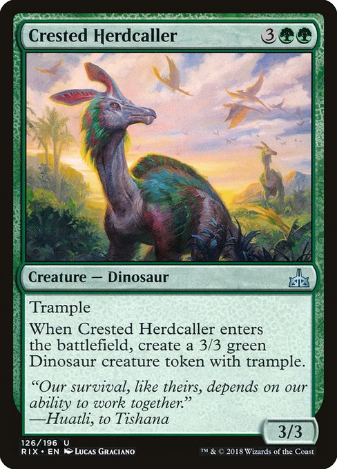 Crested Herdcaller - Rivals of Ixalan Uncommon Card