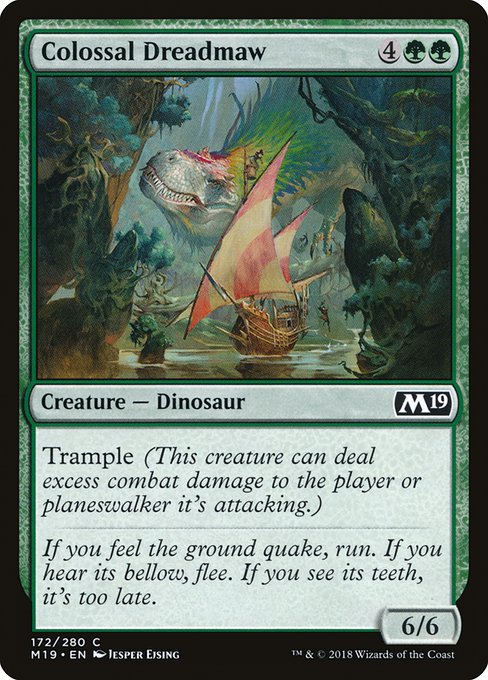Colossal Dreadmaw - Core Set 2019 Common Card