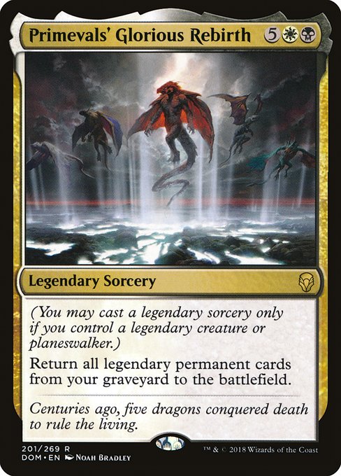 Primevals' Glorious Rebirth - Dominaria Rare Card