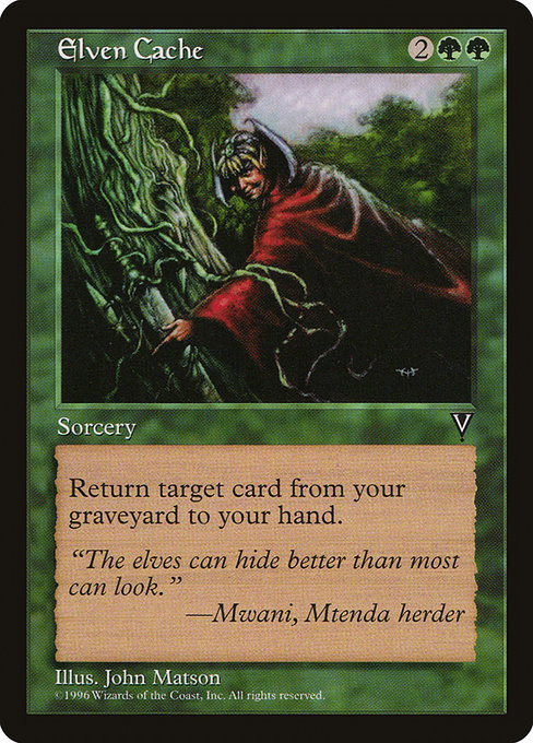Elven Cache - Visions Common Card