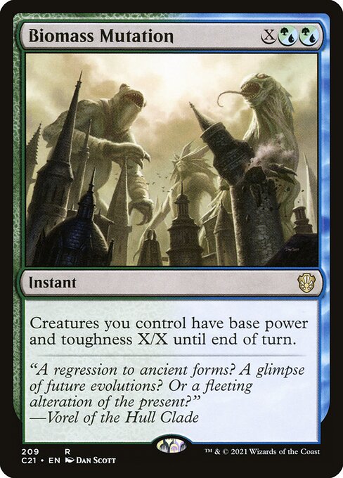 Biomass Mutation - Commander 2021 Rare Card