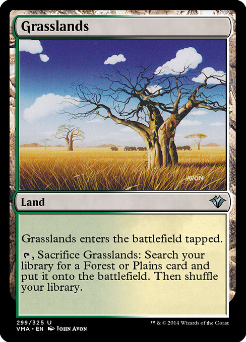 Grasslands - Vintage Masters Uncommon Card