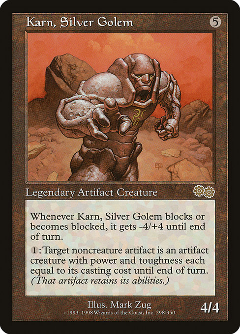 Karn, Silver Golem - Urza's Saga Rare Card