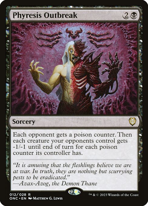 Phyresis Outbreak - Phyrexia: All Will Be One Commander Rare Card