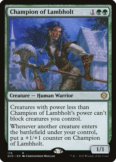 Champion of Lambholt - Starter Commander Decks Rare Card