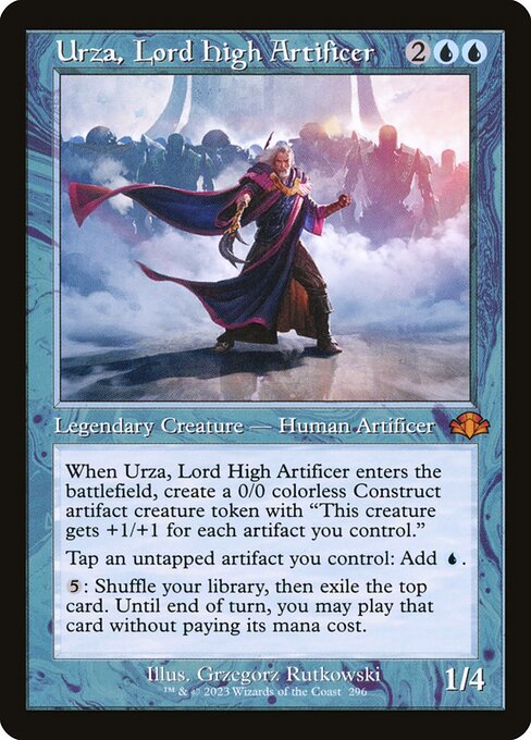 Urza, Lord High Artificer - Dominaria Remastered Mythic Card