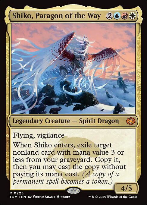 Shiko, Paragon of the Way - Tarkir: Dragonstorm Mythic Card