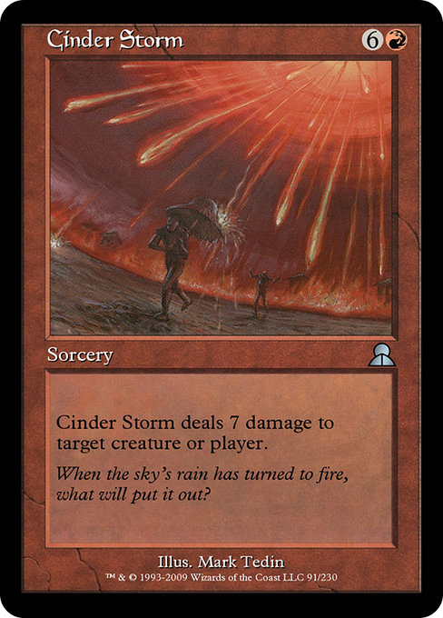 Cinder Storm - Masters Edition III Uncommon Card
