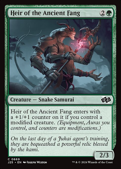 Heir of the Ancient Fang - Foundations Jumpstart Common Card