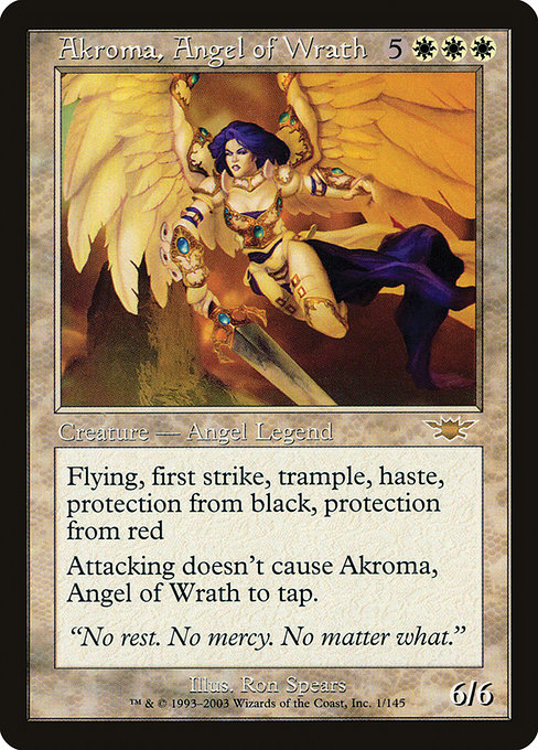 Akroma, Angel of Wrath - Legions Rare Card