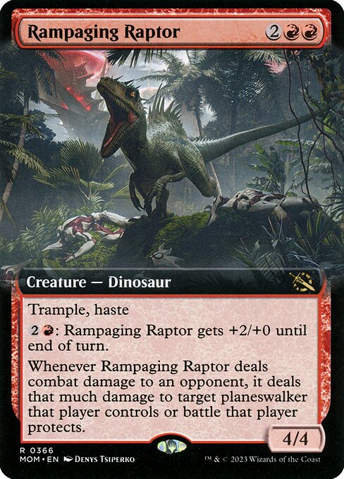 Rampaging Raptor - March of the Machine Rare Card