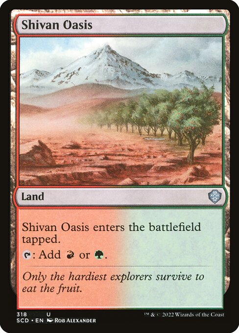 Shivan Oasis - Starter Commander Decks Uncommon Card