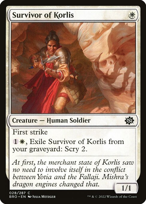Survivor of Korlis - The Brothers' War Common Card