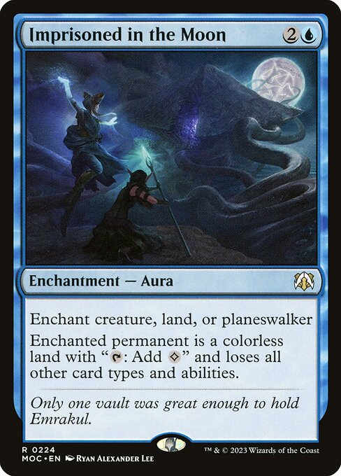 Imprisoned in the Moon - March of the Machine Commander Rare Card