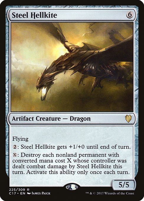 Steel Hellkite - Commander 2017 Rare Card