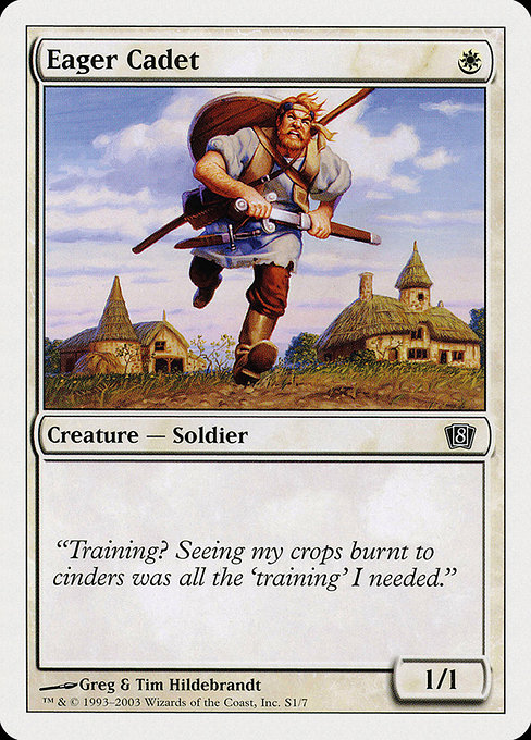 Eager Cadet - Eighth Edition Common Card
