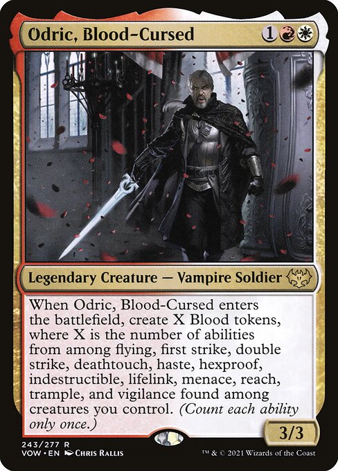 Odric, Blood-Cursed - Innistrad: Crimson Vow Rare Card