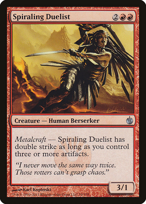 Spiraling Duelist - Mirrodin Besieged Uncommon Card