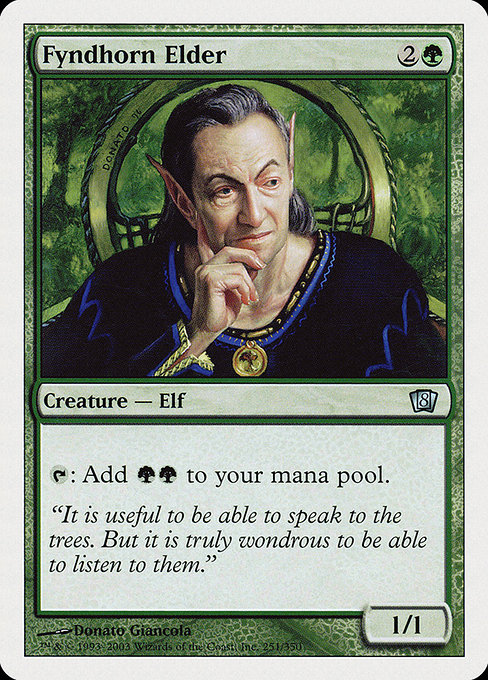 Fyndhorn Elder - Eighth Edition Uncommon Card
