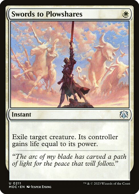 Swords to Plowshares - March of the Machine Commander Uncommon Card