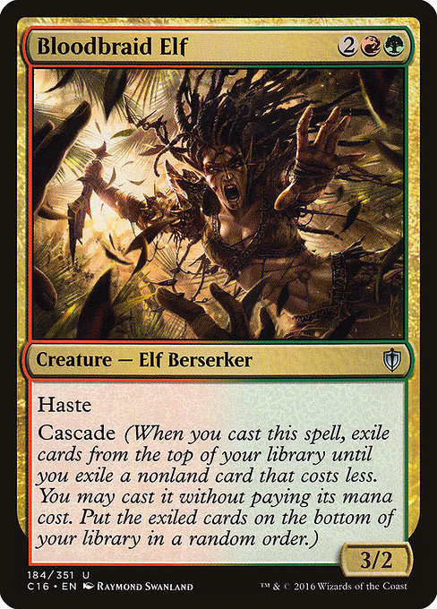 Bloodbraid Elf - Commander 2016 Uncommon Card