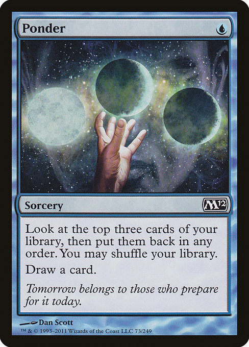 Ponder - Magic 2012 Common Card