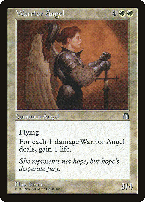 Warrior Angel - Stronghold Rare Card