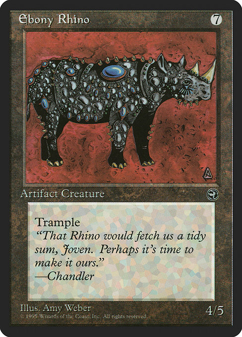 Ebony Rhino - Homelands Common Card