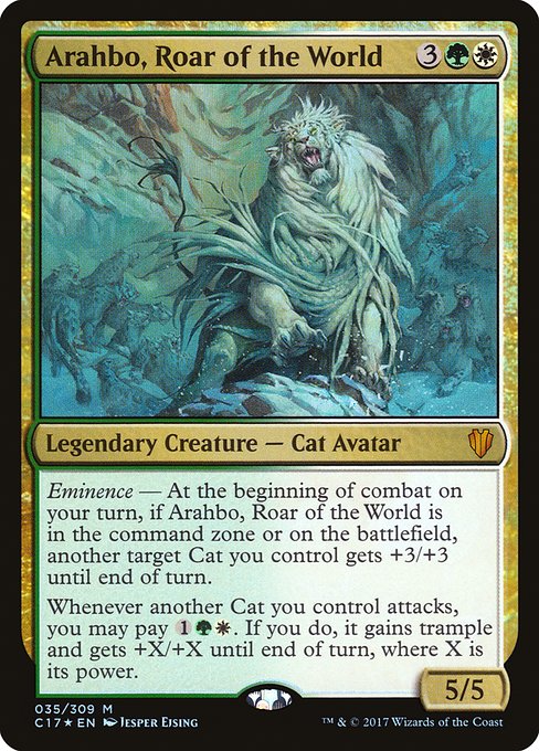 Arahbo, Roar of the World - Commander 2017 Mythic Card