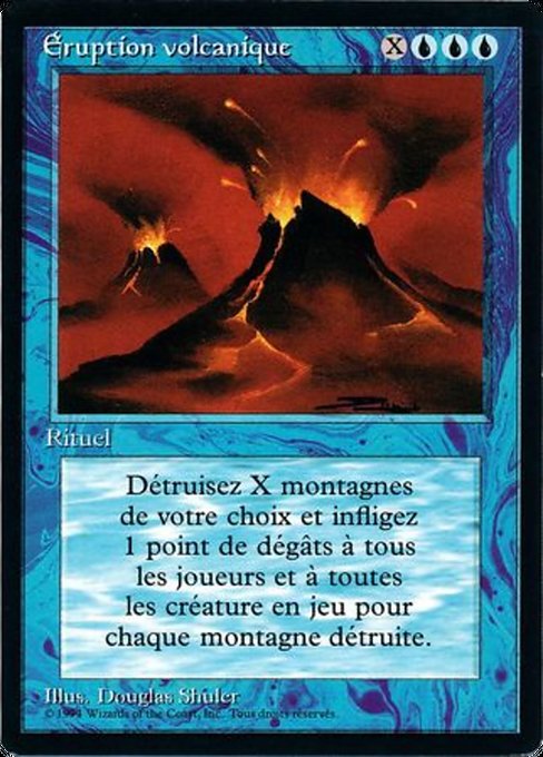Volcanic Eruption - Foreign Black Border Rare Card