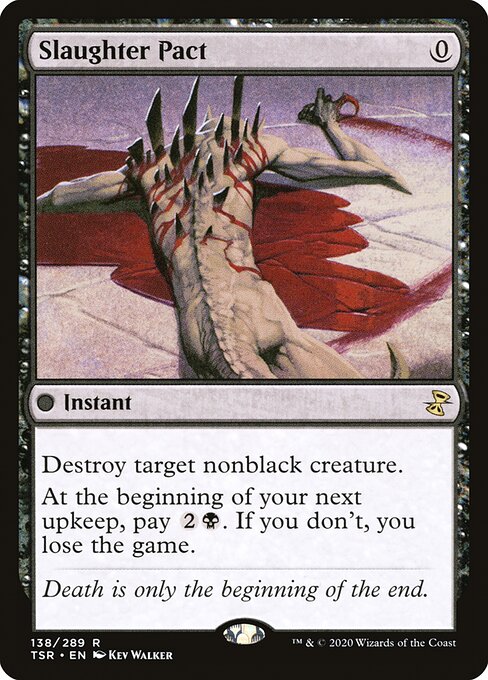 Slaughter Pact - Time Spiral Remastered Rare Card