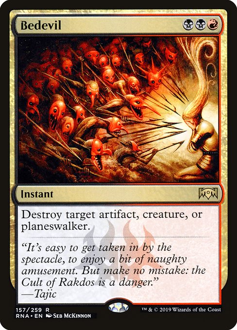 Bedevil - Ravnica Allegiance Rare Card