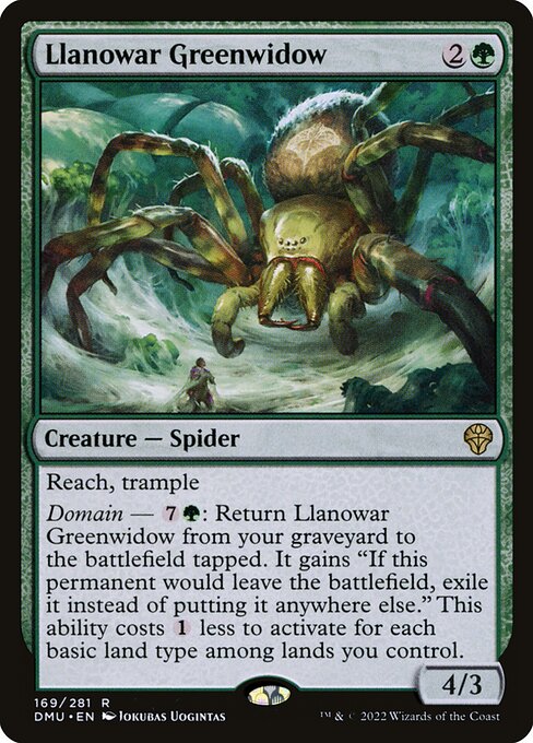 Llanowar Greenwidow - Dominaria United Rare Card