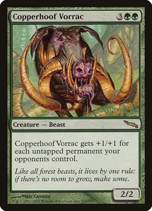 Copperhoof Vorrac - Mirrodin Rare Card