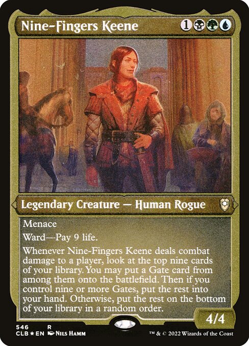 Nine-Fingers Keene - Commander Legends: Battle for Baldur's Gate Rare Card