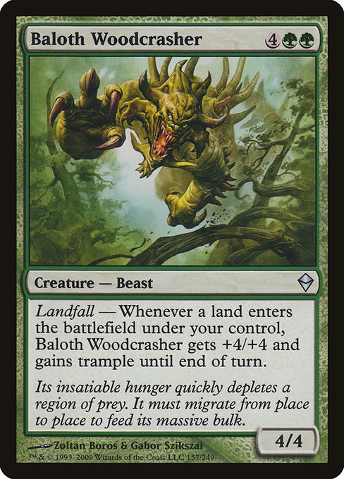 Baloth Woodcrasher - Zendikar Uncommon Card