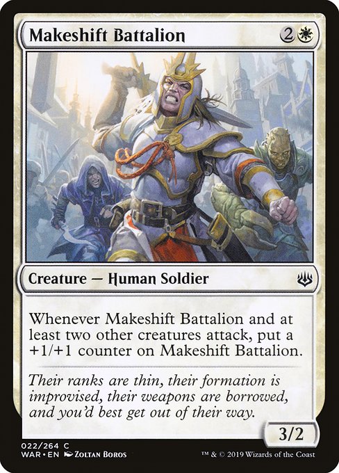 Makeshift Battalion - War of the Spark Common Card