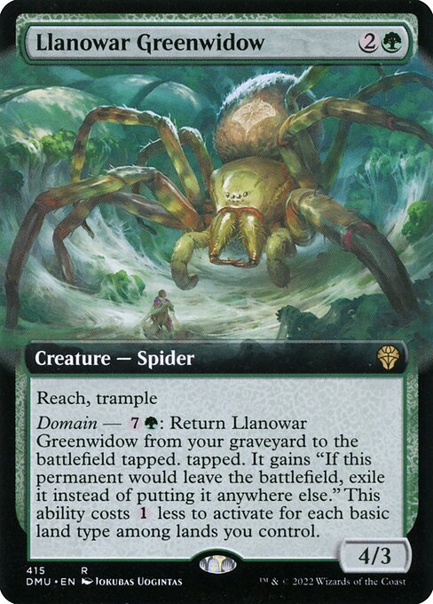 Llanowar Greenwidow - Dominaria United Rare Card