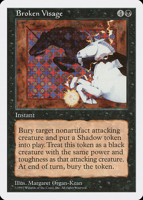 Broken Visage - Fifth Edition Rare Card