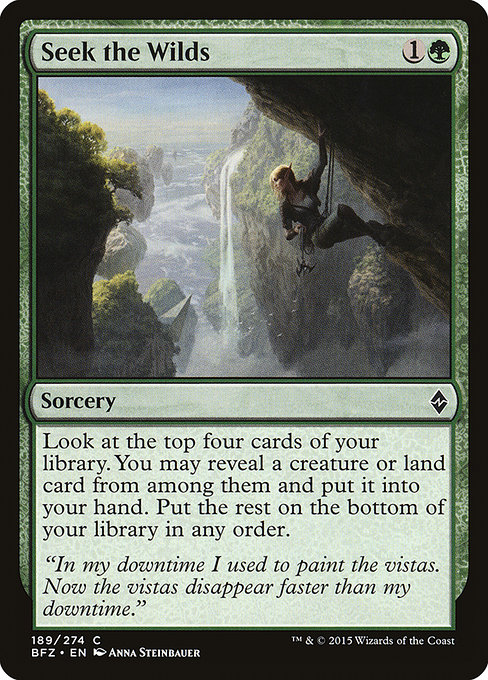 Seek the Wilds - Battle for Zendikar Common Card