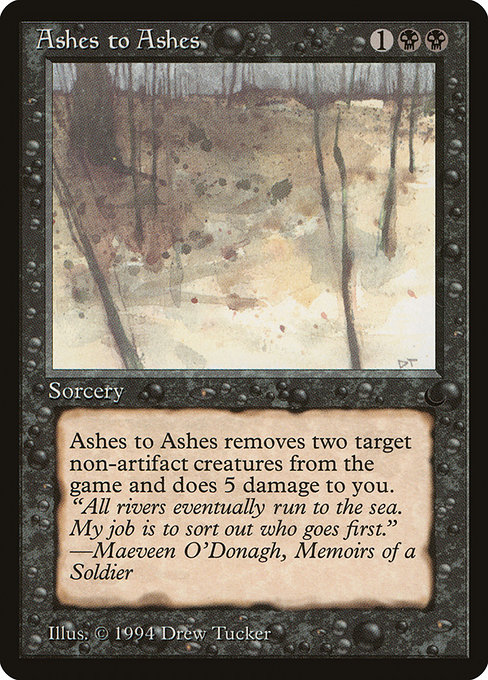 Ashes to Ashes - The Dark Common Card