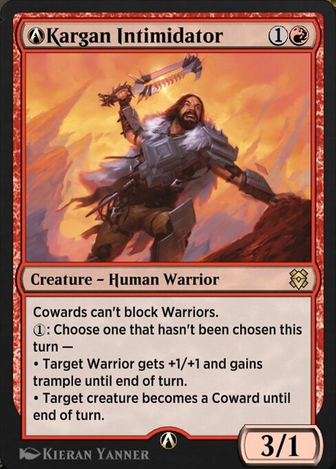 A-Kargan Intimidator - Zendikar Rising Rare Card